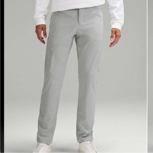 lululemon athletica Other - Lululemon ABC Classic Fit 5 Pocket Pant Warpstreme Silver Drop‎ Gray Men Size 38